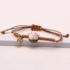 Hand-Woven Ceramic Lucky Cat Bracelet Couple For Women Mama Gift