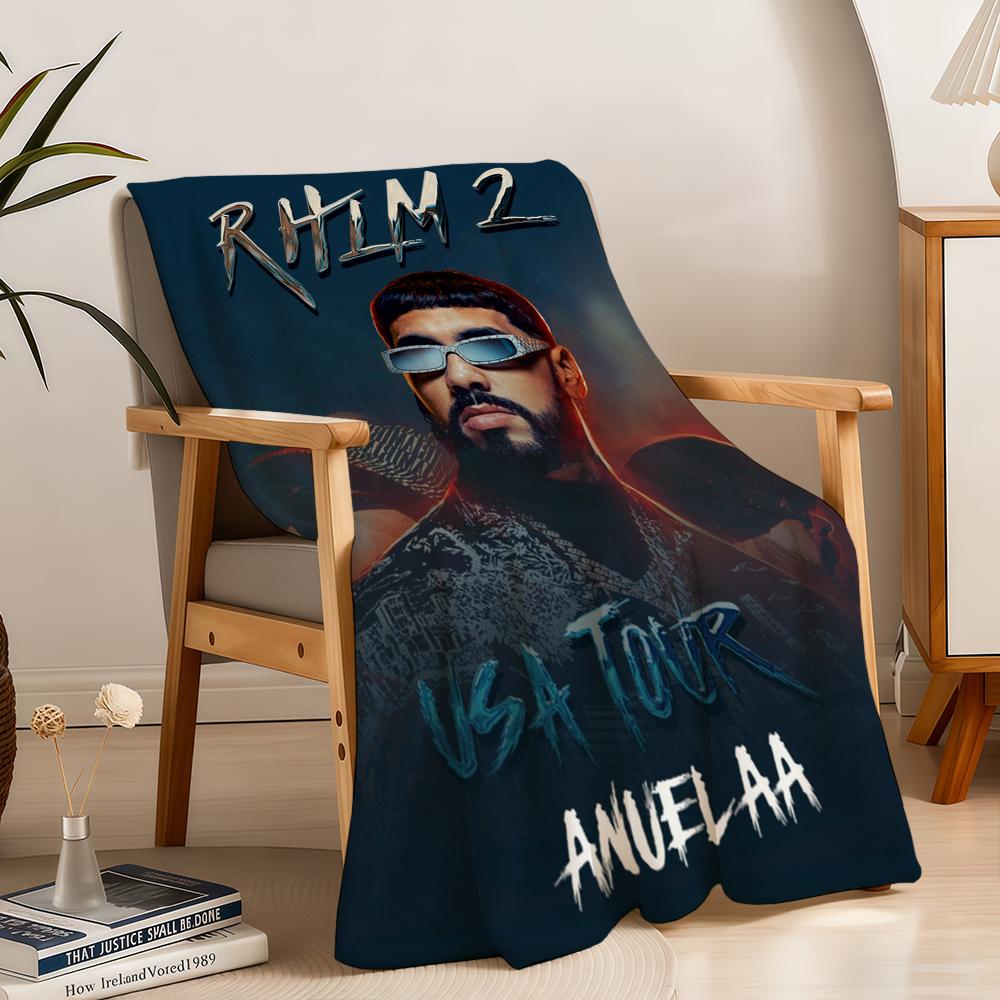 Rapper Anuel AA Blanket Throw Super Cosy Plush Living Room Sofa Couch Childish Birthday Gifts