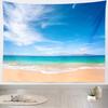 Tropical Summer Beach Tapestry Wall Hanging Tropical Beach Tapestries Seaside Coconut Tree Tapestry Home Decorations Bedroom