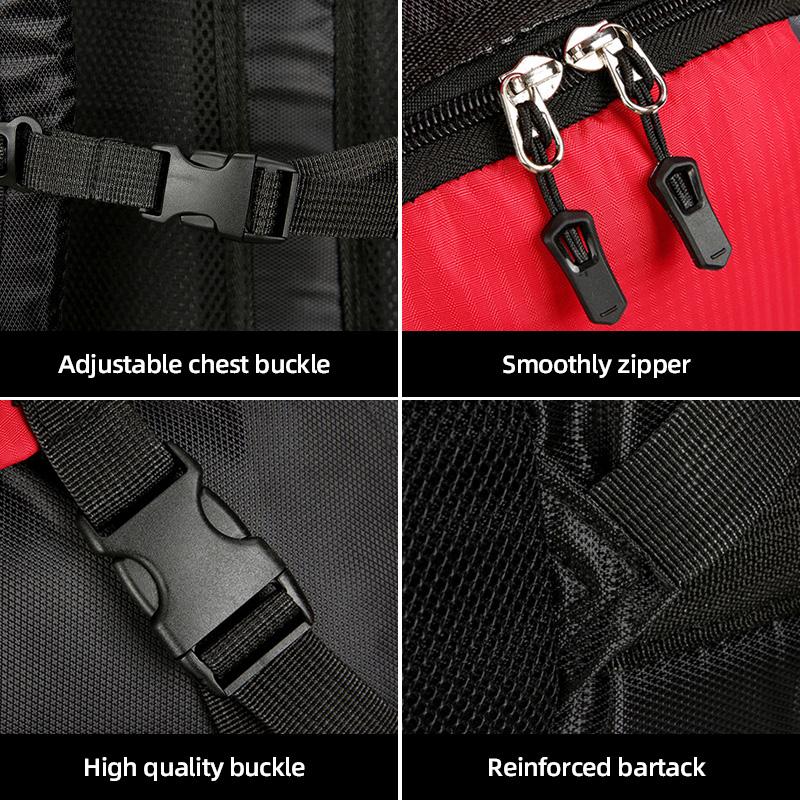 New Fashion 90L Large-Capacity Outdoor Backpack Water-Resistant Hiking Camping Travel Backpack Unisex Hiking Bag