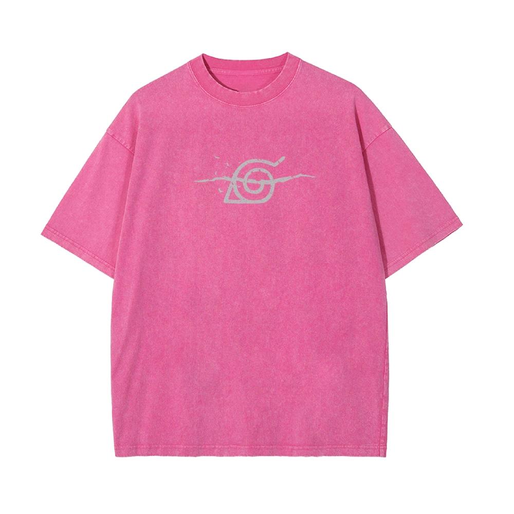 T-shirt da Donna Stile Giapponese Dipinta a Mano Stampa Linea Bianca Vestibilità Larga Oversize Trendy Marca Manica Corta Top per Studenti