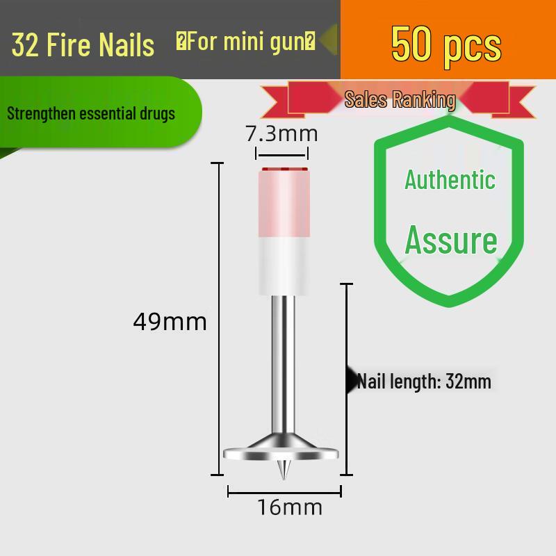 Powder Actuated M8 Ceiling Pipe Clamp Nail Gun with One-Piece Fire Protection Steel Nails