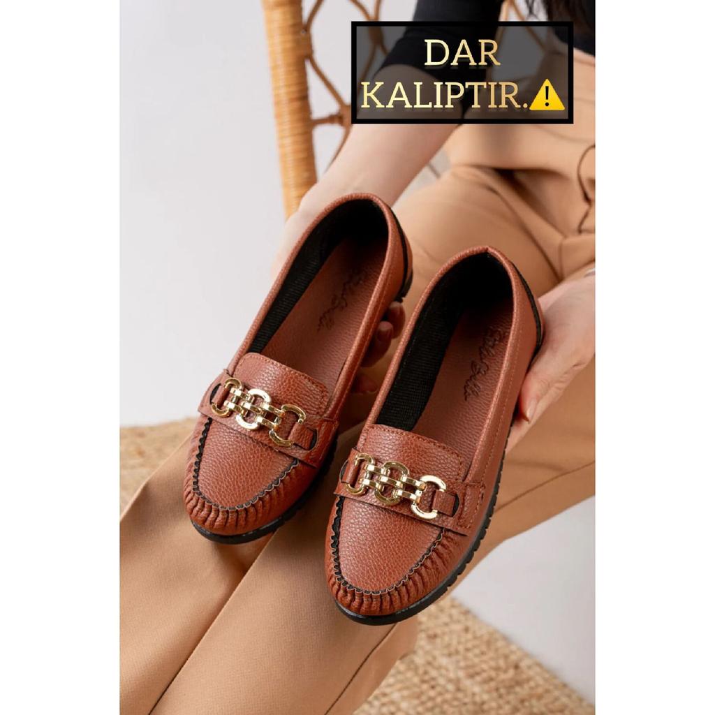 Women's Flats Lightweight Comfortable Sole Orthopedic Leather Skin Mother Shoes