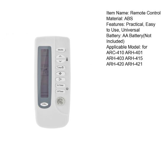 Universal Air Conditioner Controller Battery Powered Air Conditioner Wireless Controller Accessories for ARC-410/ARH-401/ARH-403/ARH-415