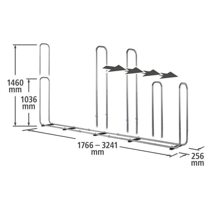 Stockeur de Bûches XXL Modulable - wolfcraft - Stockage jusqu'à 1,6 m3 de Bois - 5125000