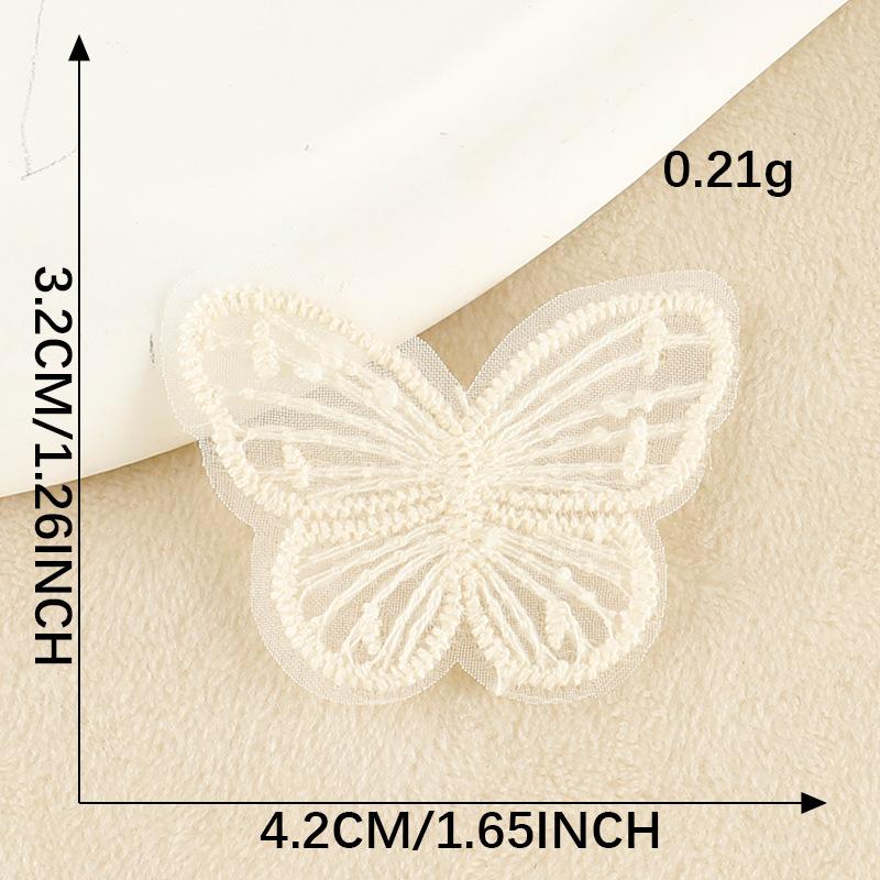 Embroidery Label Hair Accessories Flower Lace Embroidery Stickers DIY Patch Stickers Clothing Accessories Cloth Label Cloth Stickers