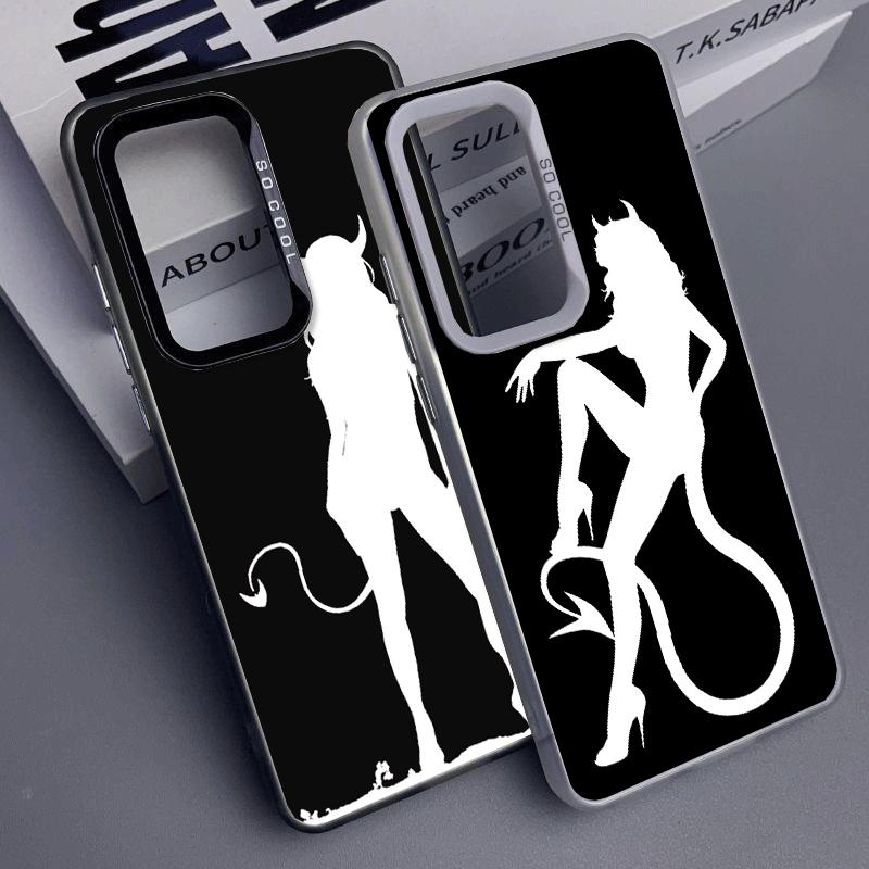 Devil Girl Silhouette Cool Shockproof Phone Case for Samsung A17 A16 A15 A14 A37 A57 A36 A56 A26 A35 A55 A25 A34 A54 A24 A13 A23