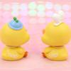 Kawaii Shake Resin Duck Figurine Exquisite lucky Duckling Doll Toy  Living Room