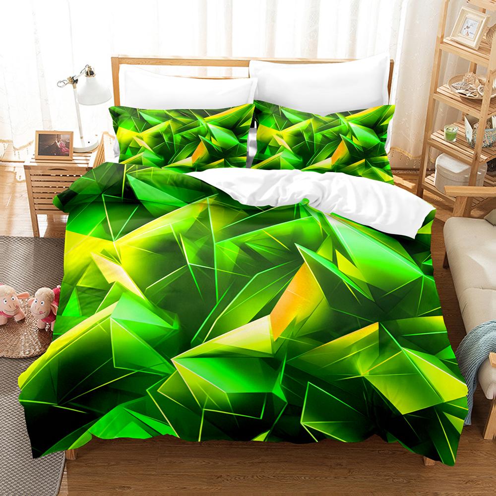 Polygon Bedding Sets Geometry 3D Printed Comforter Cover Single Twin Queen King Size 3pcs Duvet Cover Teen Room Decoration