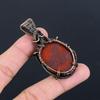 Red River Jasper Jewelry, 999 Copper Wire Wrapped Pendant Handmade Gemstone Jewelry, Gifts For Wife Brand New Pendant