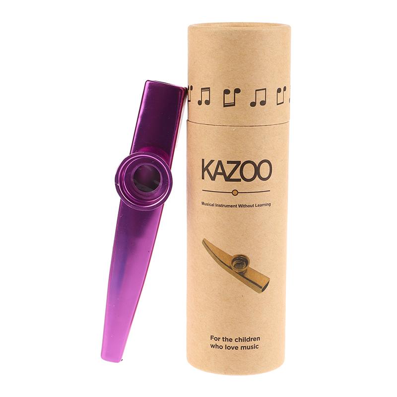 2Pcs/Set Metal Kazoo Box with Paper Storage Holder - Organizer Accessories for Mouth Blowing Musical Instruments