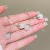 2024 New Sweet Cute Acrylic Cherry Drop Earrings For Women Fruit Earrings Stainless Steel Earring Charm Zircon