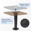Heavy Duty Camper Table Pedestal Adjustable Pneumatic RV Table Pedestal Stand with Gas Lift Aluminum Alloy Table Leg for Boat