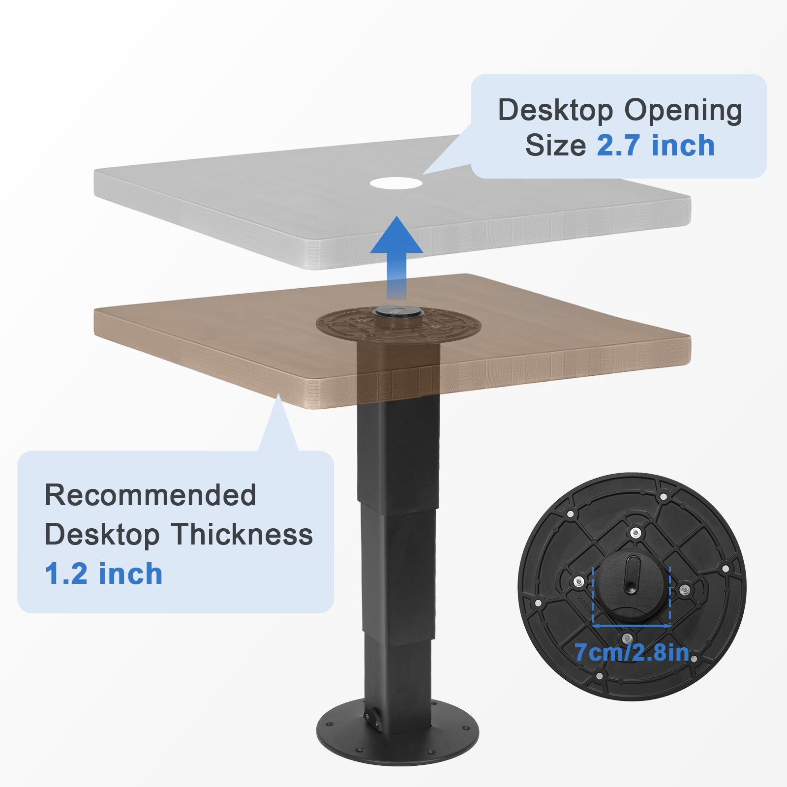 

RV Telescoping Table Stand Easy To Install Secure Fixation Table Pedestal Pneumatic for Caravan Motorhome Yachts United States