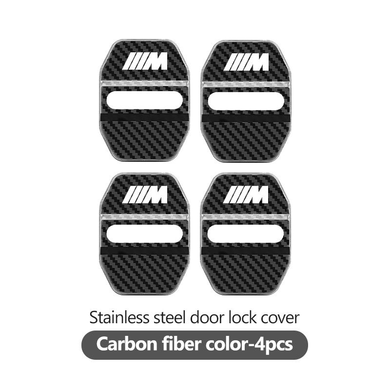 4pcs Car Car Door Lock Cover Stainless Steel Protection Case For BMW M 1 3 4 5 6 7 Series X1 X3 X4 X5 G20 G38 F48 E36 E39