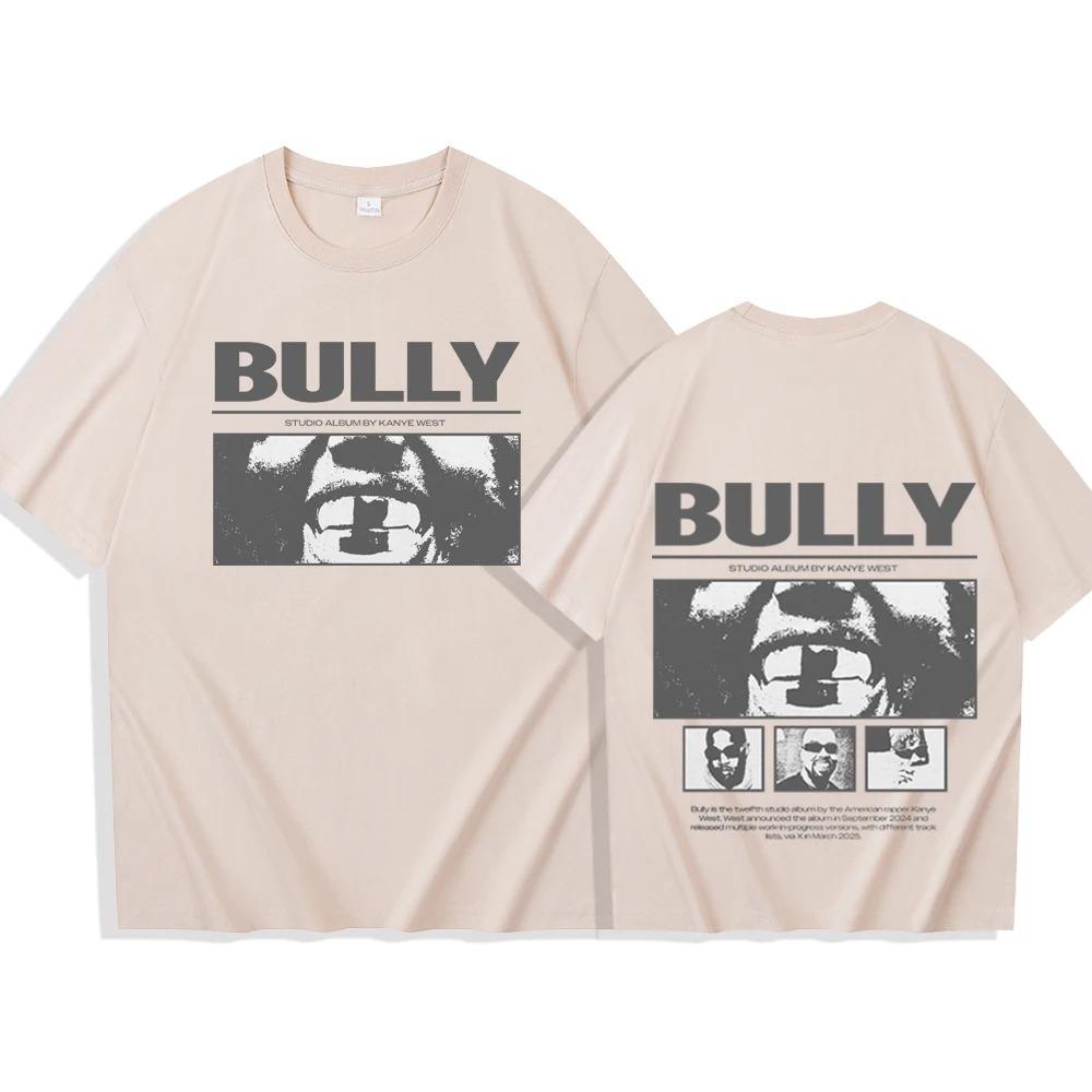 Moda Estiva 2026 T-shirt alla Moda YE Bully Kanye-West T-shirt Unisex Harajuku Manica Corta Girocollo Camicia Casual Hip Hop Streetwear