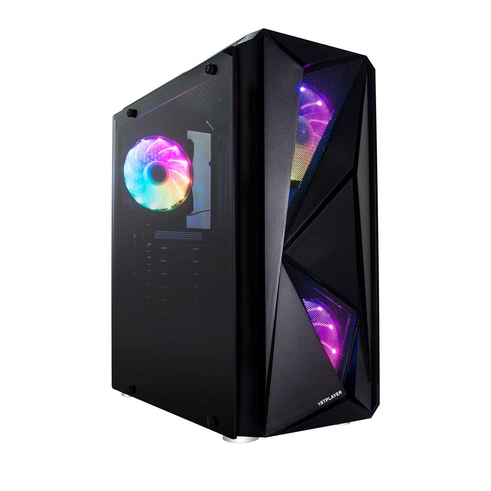 

Корпус системного блока 1stplayer F4-3r1 Firerose F4 Atx Боковые панели из закаленного стекла 3 вентилятора со светодиодной подсветкой диаметром 120 мм Inc F4-3r1