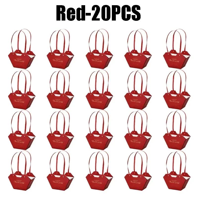 10-40PCS Holiday Flower Packaging Box Flower Candy Gift Bouquet Flower Arrangement Packages DIY Floral Material Party Supplies