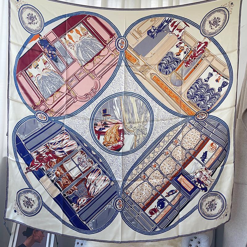 

Новый осенне-зимний многофункциональный шарф и шаль из тутового шелка для женщин 106 cm