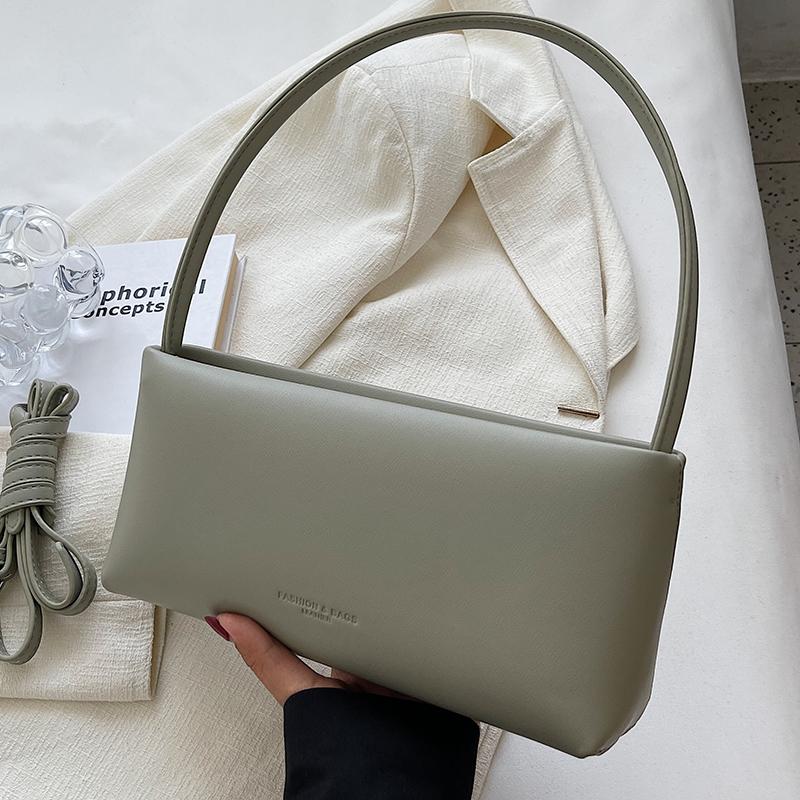 Französische einfache Einzel-Schulter-Unterarmtasche für Frauen, neue Sommer-Umhängetasche, temperamentvolle, vielseitige PU-Handtaschen