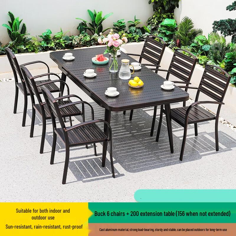 Yuzhan Ret retractable Dining Table & Chair Set
