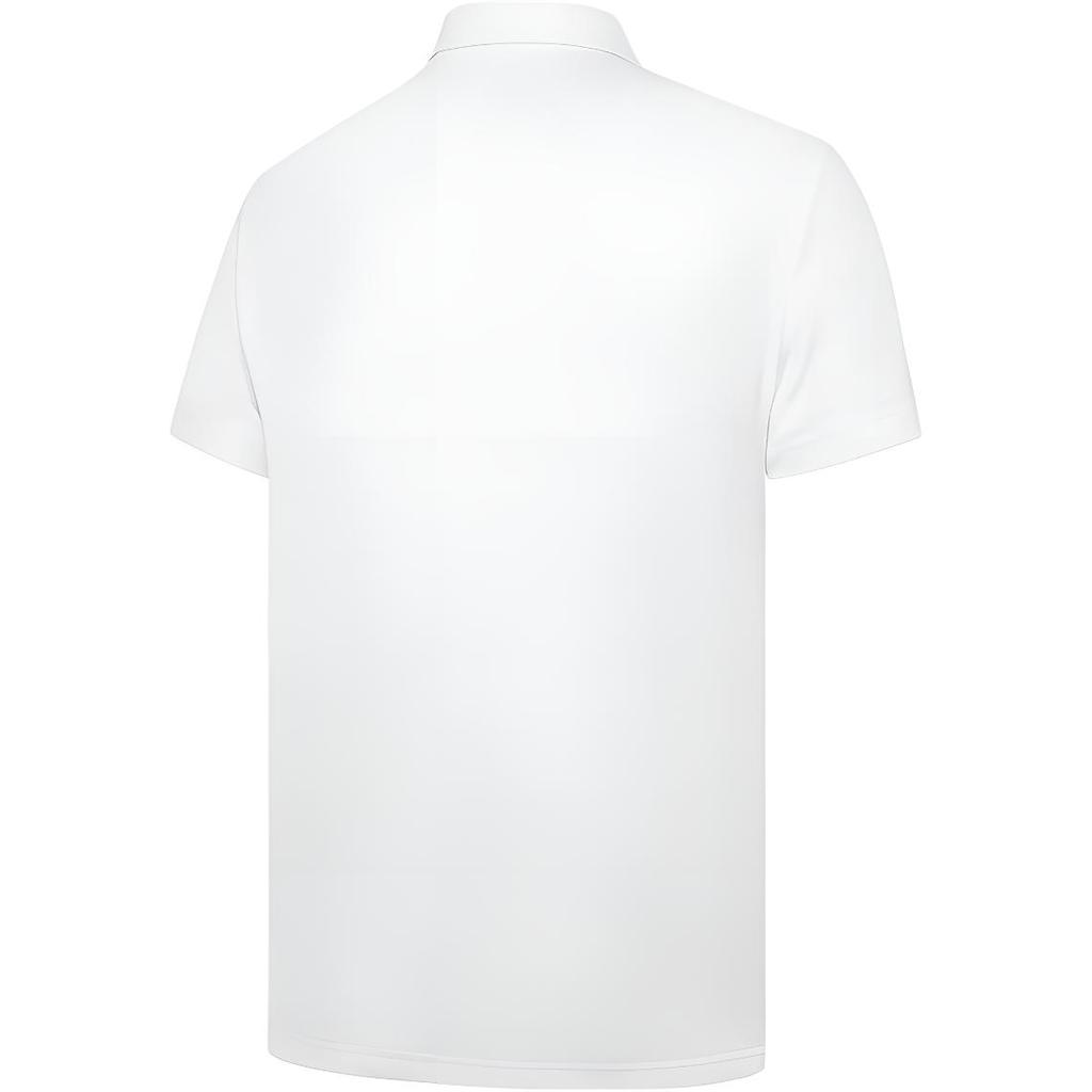 Li-Ning Sports Life Series Solid Color Quick-Drying Polo Shirt Men Tops White APLT031-2