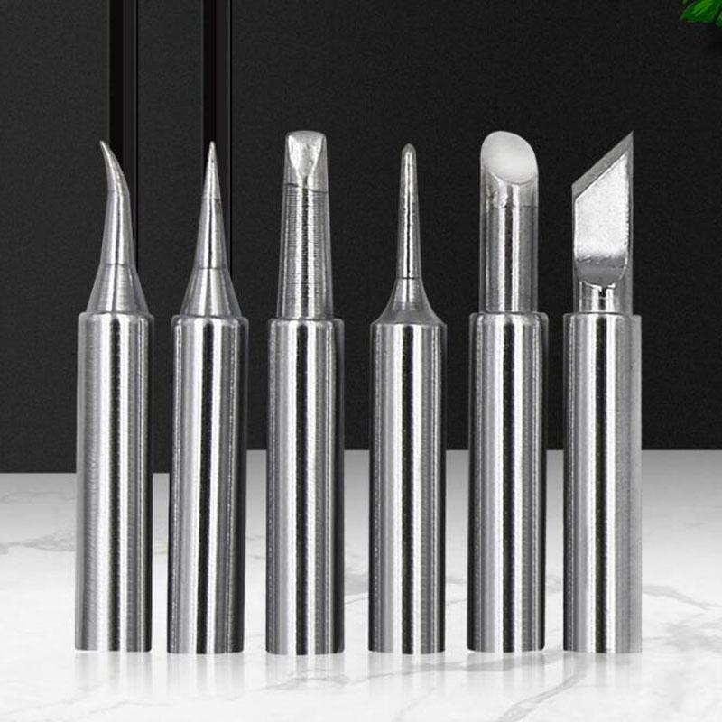 Welding Tips Solder Tip Pure Copper Lead-Free Welding Soldering Iron Head Hot Bare Copper Electric Soldering Iron Welding Tools