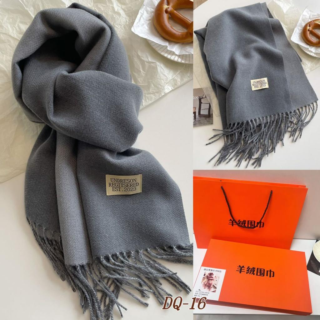 Super soft waxy cashmere scarf for women's winter high-end sense Korean version of versatile camel double-sided solid color for mother's warm scarf