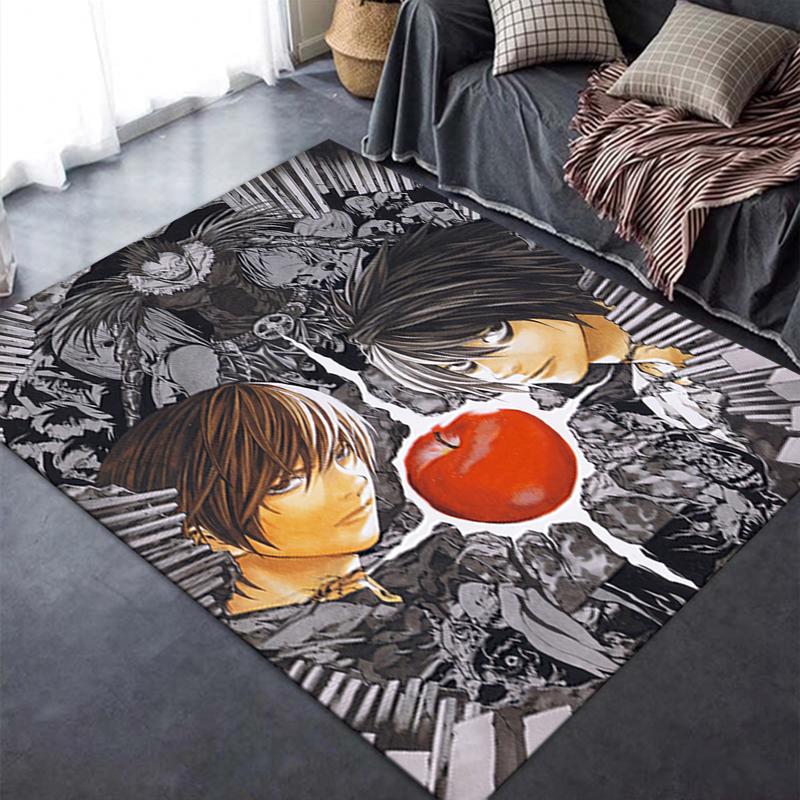 2025 New Death Note Carpet Rug for Living Room Bedroom Home Sofa Decoration,Kids play Non-slip Floor Mat21
