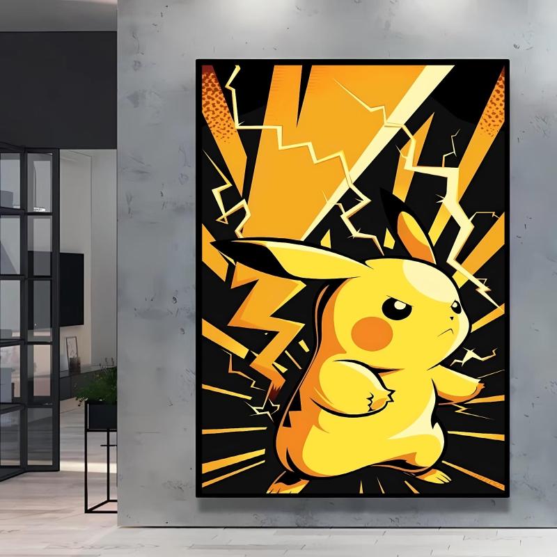 Lovely Pikachu Decorative Painting High Quality Printing Vivid Colors Adds Unique Charm To Your Living Room and Bedroom