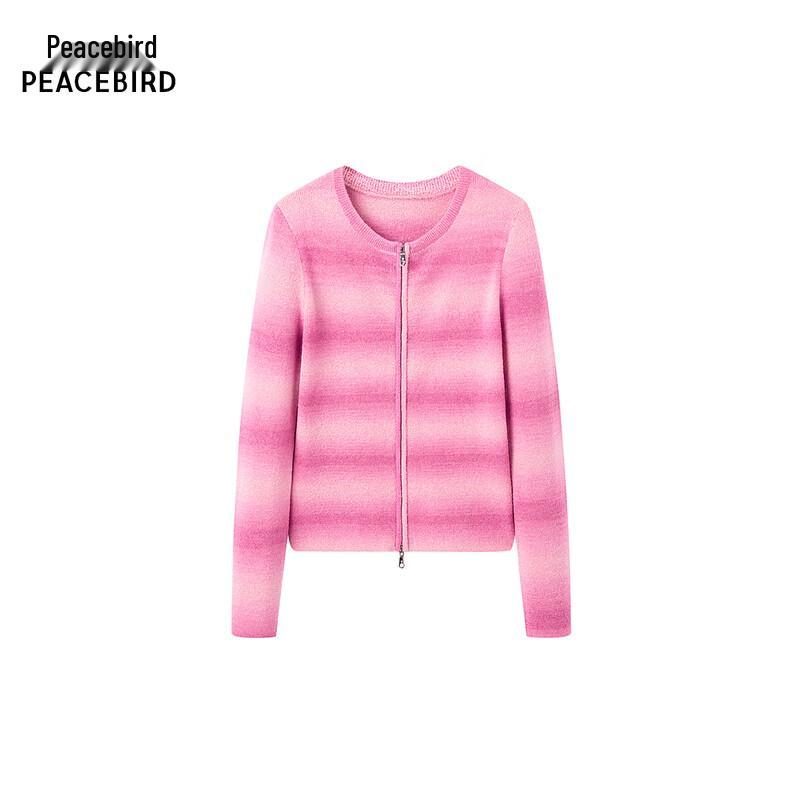 

PEACEBIRD Women s Gradient Stripe Knit Cardigan XL
