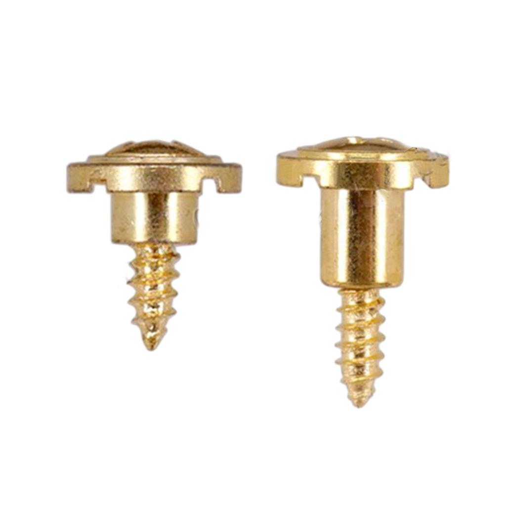 2 Stück E-Gitarren Saitenniederhalter Führungsbaum Rund Geschlitzte Führungen Bäume Mit Befestigungsschraube für Gitarren Langlebig