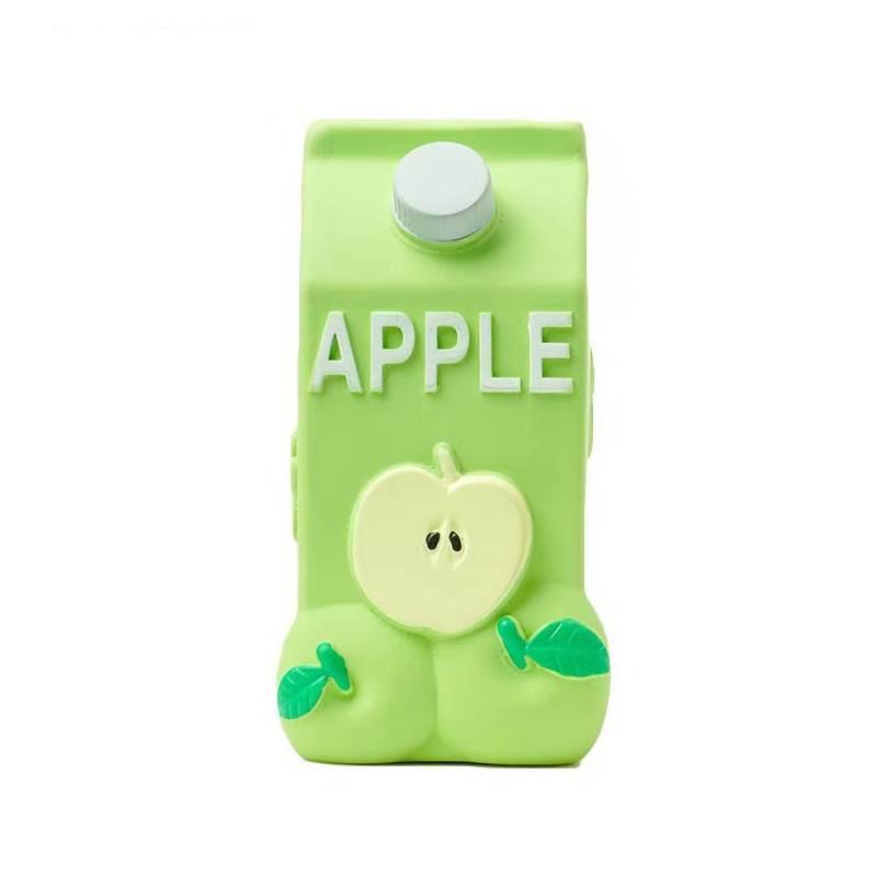 

Durable And Fun Latex Pet Toy With Squeaky Drink Bottle Design Apple