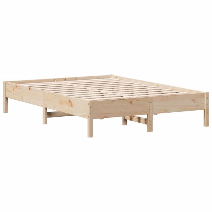 VidaXL Cadre de lit 140x200 cm bois de pin massif 842698