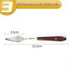 Wood Handle Plastic Palette Knife for Oil and Gouache Painting