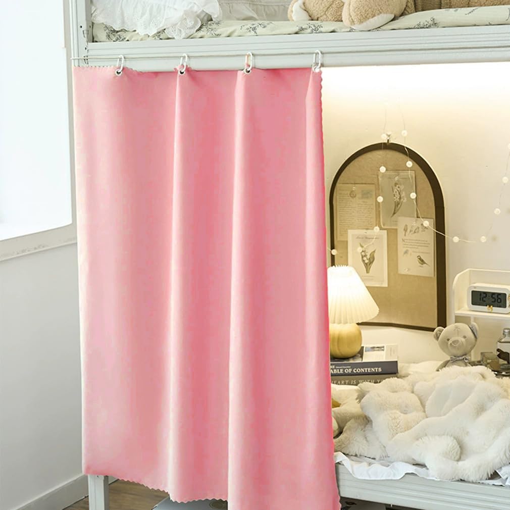 Dorm Home Bunk Bed Curtain Cloth Solid Thicken Bed Canopy Students Privacy Bed Shading Curtain Tent Lightproof Breathable Blackout Bedding Canopy