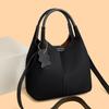 Women Faux Suede Top-Handle Bucket Bag Luxury Designer Handbag Solid Color Ladies Shoulder Crossbody Bag And Purse Commuting Sac