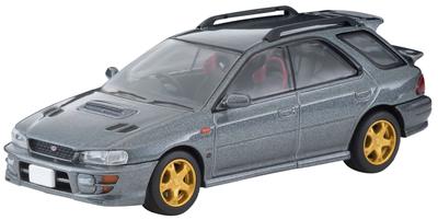 TOMYTEC Tomica Limited Vintage Neo Subaru Impreza Pure Sports Wagon WRX STi Versione V Grigio 98 Anno Prodotto finito 1/64 LV-N281b