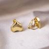 Elegant Clip-On Triangle Earrings for Non-Pierced Ears - Versatile, Light Luxury for Everyday Wear.