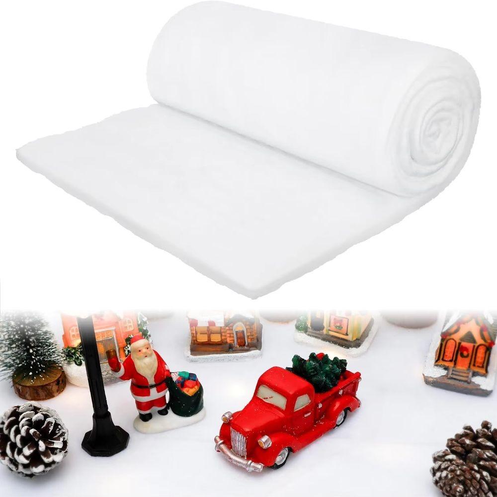 Fluffy Fake Snow Blanket Soft Cotton Artificial Snow Blanket Snow Roll Christmas