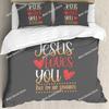 3D Jesus Duvet Cover Christian Sacred Jesus Bedding Set Comforter Cover Suitable For Christian Jesus Bedding God Bless You 032