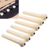 24PCS Acoustic Guitar Guitar Bridge Saddle White+Black Guitar Pegs Kit Bridge Pin Puller  For Guitar