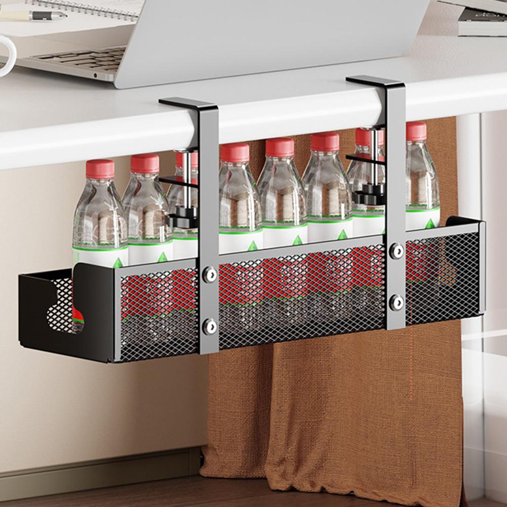 Under Desk Cable Management Tray with Clamp Cord Organization Box Cable Storage Box for Office Home