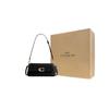 Coach Jet 25 Logo Leder Tote Crossbody Umhängetasche Mittel Damen Taschen Schwarz CAM16-B4BK