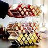 Acrylic Lipstick Holder Organizer 10/16 Slots Clear Lip Gloss Fish Shape Tower Case Display Stand Storage Box Makeup Cosmetic