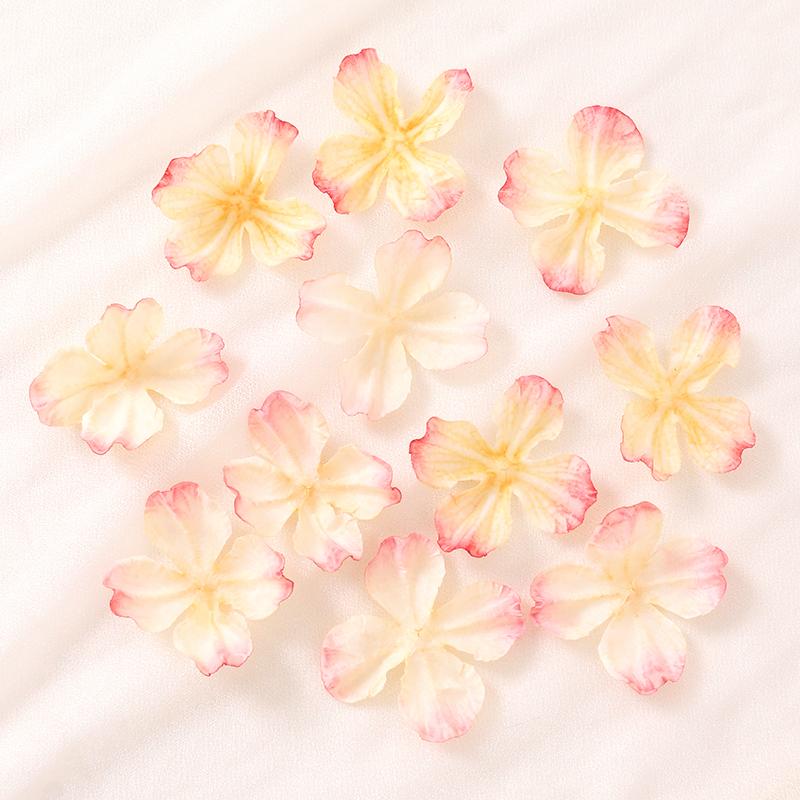 20/50Pcs Artificial Flowers 4.5CM Fake Flower Petal for Home Decor Wedding Decoration DIY Craft Gift Costume Ornament Accessory