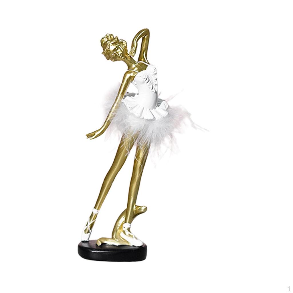 Ballerina Statue Ballet Dancer Sculpture Collection Statuette Creative Resin Girl Figurine
