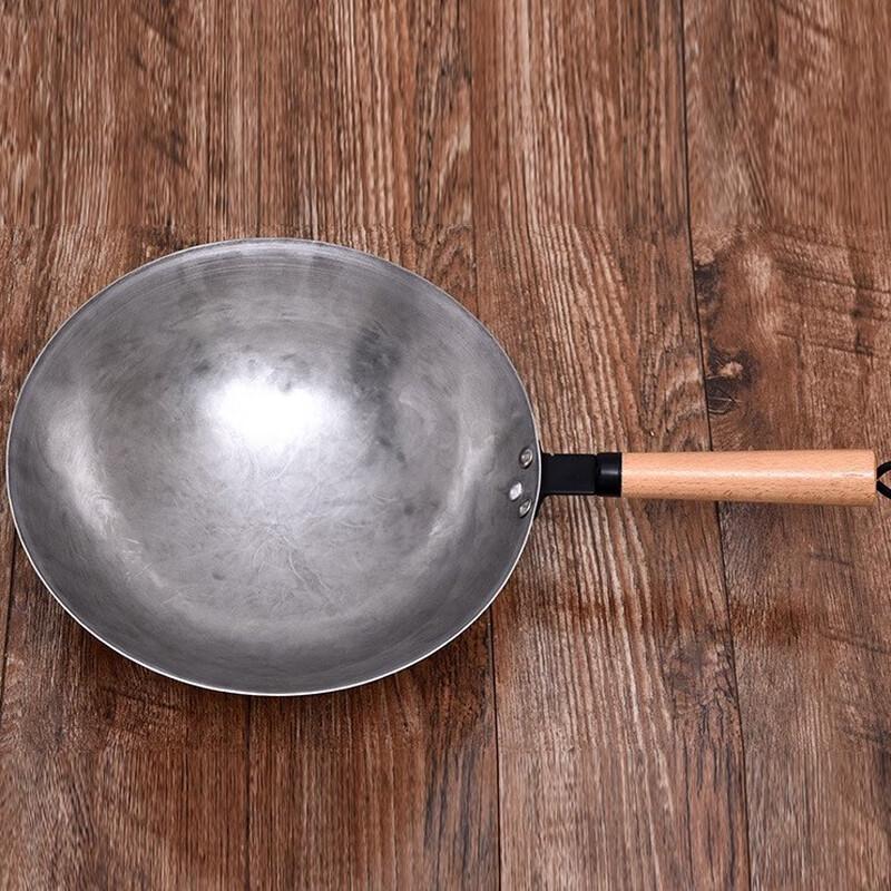 Yingtang Hand-Forged Iron Stir-Fry Wok, 36cm