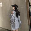Plus Size Striped Long Sleeve Off Shoulder T-Shirts Women Summer Loose Tops Oversized Baggy Autumn Tshirts