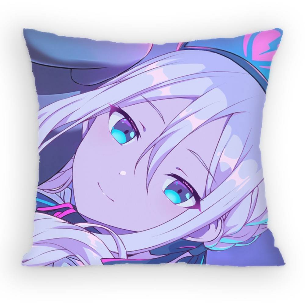 

Project SEKAI Yoisaki Kanade Наволочка Мировая Наволочка от пылевых клещей Невидимая молния шелковистый короткий плюш Чехол для подушки дивана 30x30 cm